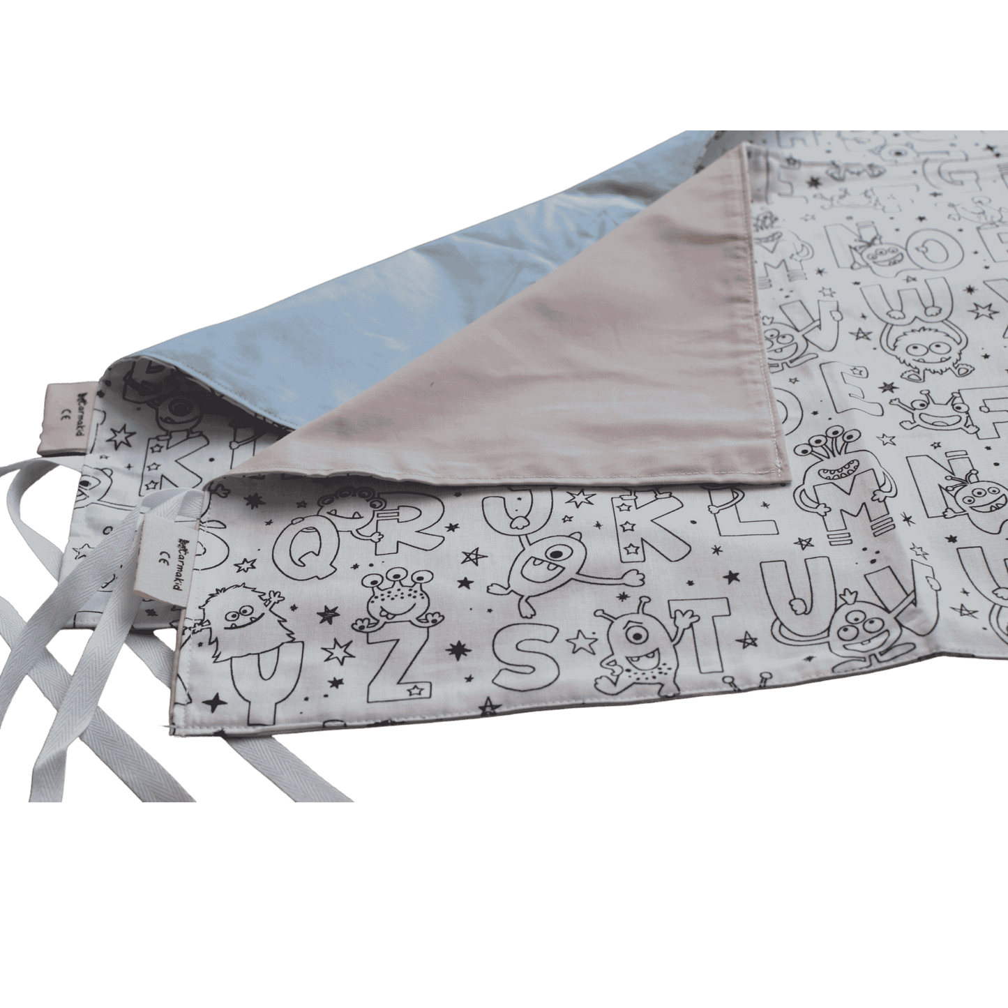 ABC Learning Tablecloth - Washable and Portable Coloring Mat for Kids